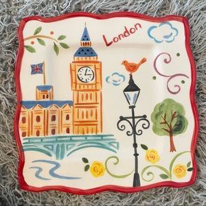 London Anthropologie square plate